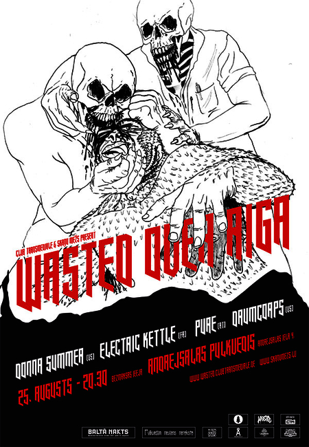 <i>Wasted Over Riga</i>, flyer and poster, 2007