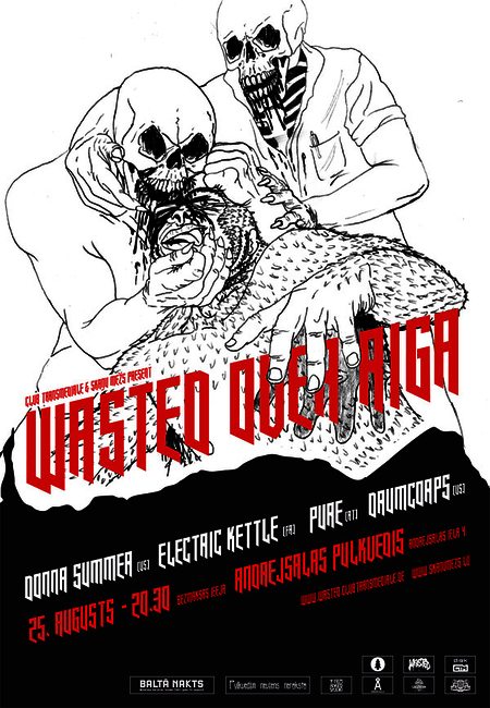 <i>Wasted Over Riga</i>, flyer and poster, 2007