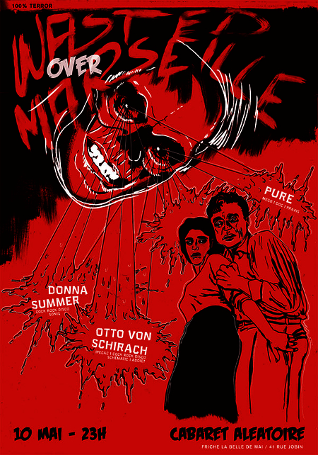<i>Wasted Over Marseille</i>, flyer and poster, 2008