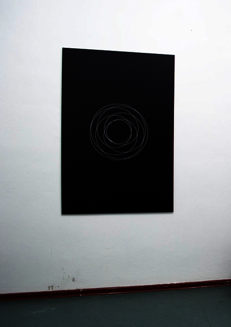 <i>Geordneter Pfad</i> – Schema 136, c-print, 150 x 100 cm, installation view, Visite Ma Tente, 2009.